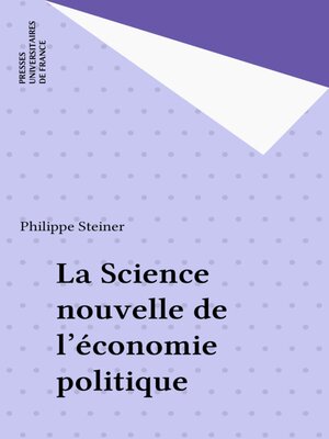 cover image of La Science nouvelle de l'économie politique